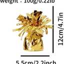 balloon weights are perfect for parties, birthdays, weddings. Each pack includes 12PCS durable weights that easily decorate balloons and elevate any celebration.(Gold100g)