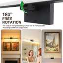 zouzai Second Generation Modern LED Bathroom Vanity Light Bar Black IP44 Over Mirror Bath Wall Fixture 5CCT Adjustable, Dual-Sided, 180 Adjustable Angle (40 inch)
