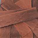 100 Vintage Red Faux Brick Wall Tiles, 3D Thin Brick Veneers for Bedroom, Bathroom, Kitchen, Fireplace and Fence Wall Panels (14.2 sq ft)