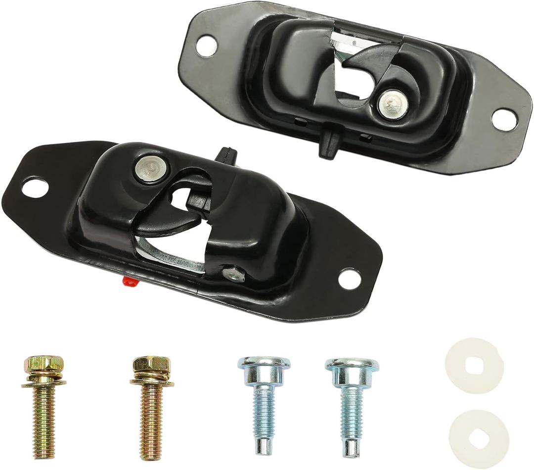 Tailgate Door Latch, Compatible with 2007-2018 Chevy Silverado & GMC Sierra & H ummer, Rear Left Driver & Right Passenger with Striker Bolts | Replaces# 38677 94715027 22805464 Liftgate Lock Latch