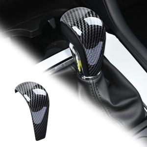 for Mazda CX-3 CX-5 CX-9 Mazda CX-2 3 6 ABS Carbon Fiber Print Gear Shift Knob Cover Trim (Contemporary)