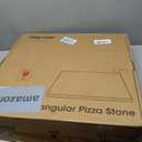 Unicook Extra Large Pizza Stone 18 Inch, Square Baking Stone for Oven and Grill, Heavy Duty Bread Pizza Pan, Thermal Shock Resistant Cooking Stoneware