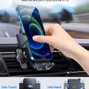 vanva Universal Air Vent Car Mount, [ Big Phones & Thick Case Friendly ] Cell Phone Holder for Car Hands Free Clamp Cradle Vehicle fit for All Apple Smasung Galaxy