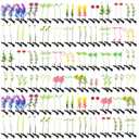Tigeen 100 Pcs Rave Sprouts Bean Sprout Funny Hair Clips Mixed Style Plant Hairpins Hair Accessories for Home Party Irish(Mixed Style)