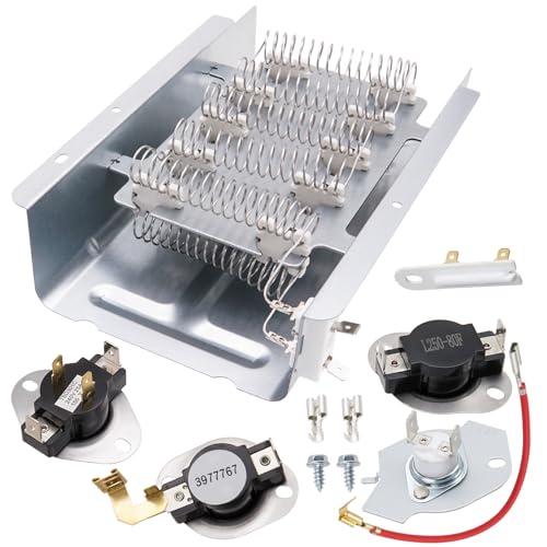 Dryer Heating Element Kit Compatible With May-tag MED5740TQ0 MED4500MW0 MED5600TQ0 MED5700TQ0 MED5640TQ0 MED5570TQ0 MED5770TQ0 MED5800TW0 MED5820TW0 MED5840TW0 MED5870TW0 MED5620TQ0 MED5630TQ0
