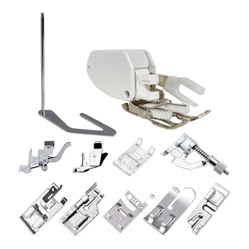 Open Toe Walking Foot W/Guide Set for Brother,Singer,Janome and More Sewing Machine Accessory Kit Quilting and Sewing Stitch Through Multiple Layers