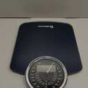 Adamson Hybrid 2-in-1 Analog & Digital Weighing Scale for Body Weight up to 400lbs - Thick Tempered Glass - Extra Large Display - Easy to Read Digital Bathroom Scale - New, Blue