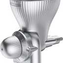 All Metal Grain Mill Attachment for KitchenAid Stand Mixer with 12 Grind Level Flour Mill, Grain Mill Attachment Fit for Grinding Wheat, Corn, Oats, Buckwheat,Millet and Other Cereals
