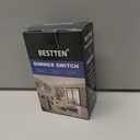 BESTTEN 6 Pack Dimmer Light Switch, LED Dimmer Switch, Single-Pole or 3-Way, for Dimmable LED, Halogen and Incandescent Bulbs, 120V, Wall Plate Included, UL Listed, WhiteAmazon's Choice300+ bought in past month