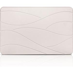 Elfcool Stone Bath Mat Diatomaceous Earth Shower Mat Non Slip Quick Dry Bath Stone Mat Super Absorbent Bathroom Floor Mat for Bathroom Kitchen Counter (Off White 01)