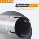 A-KARCK 5" Inch Straight DIY Custom Mandrel Exhaust Pipe Tube Pipe,Industrial Pipes,Universal Fit,8 Inch Length,5" OD Mandrel Straight Pipe