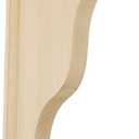 Ekena Millwork BKT01X09X11HAAL Hamilton Traditional Wood Brackets, 1 1/2"W x 9"D x 11"H , Alder
