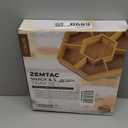 Snack Tray with Lid That Doubles as a Serving Tray  13"x11" Bamboo Wooden Dry Fruit Tray for Nuts & Candy, Decorative Trays for Home Decor, Coffee Table or Ottoman Use (Bamboo, 13"x11")