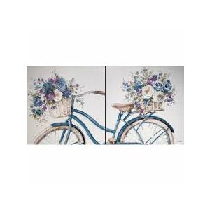 2PC Embellished Canvas Set , 24x24x1.25