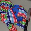 5 Sizes for 3~11Y Chucky Costume for Kids Toddler Jumpsuit Long Sleeve Rainbow Shirt Scar Tattoos Prop Knife (L Size(7-9Y,Height:45.3"-49.2"))