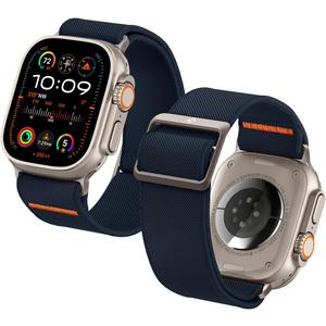 Spigen Lite Fit Ultra Strap Designed for Apple Watch Band Compatible with Ultra 2/1 49mm, Series 10 46mm, 9/8/7 45mm, SE2/SE/6/5/4 44mm, 3/2/1 42mm Nylon Solo Loop - Navy