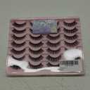SQY Lashes Natural Cat Eye Lashes Wispy False Eyelashes Short - 14 Pairs, G80