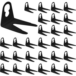 Mudder 200 Pack Christmas Light Clips for Outside, Original Shingle Tab Light Clips for C7 C9, Plastic Weatherproof Outdoor Roof Gutter Hooks for Christmas Home Decor, Black