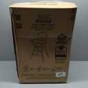 Evolur Zoodle 2-in-1 High Chair for Baby & Toddler Convertible High Chair to Toddler Chair, Padded Seat, 5-Point Safety Harness, Dual Dishwasher-Safe Trays, Solid Beechwood Legs Black