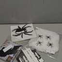 SUNBEAUTY Halloween Decor Indoor, Halloween Spider Webs for Wall, Paper Fans Decorations, 3D Halloween with Bats and Spider Webs for Wall Indoor Outdoor Halloween Party Decor