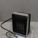 Space Heaters for Indoor Use, 1500W Portable Electric Heater with Thermostat, Ceramic Heater for Room Bedroom Office Under Desk with 3 Heating Levels, Safe Tip-Over Protection