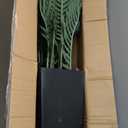 Artificial Palm Tree 6FT - Fake Tree with Black Tall Planter - Faux Tropical Areca Floor Plant in Pot - Artificial Silk Plant for Home Office Living Room Decor Indoor