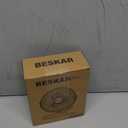 BESKAR USB Clip on Fan, Portable Small Fan with Cord Powered, 3 Speeds Strong Airflow, with Sturdy Clamp, Quiet Personal Desk Fan (Black)