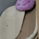 TRIXIE My Kitty Darling Castle Condo, Scratching Post, Cat Tree, Pom Pom, Crinkle Toy | Beige 27.5 x 14.75 x 35.25 In