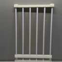 Short Dog Gate, Expandable Puppy Gate for Doorways 22-39.4W to Step Over Pressure Low Pet Gate Adjustable Safety Dog Doors for Stairs Windows Gate Black (M 14.2" H)