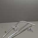 PrettyHome L Shapaed Bathroom Bathtub Corner Shower Curtain Rod Large Space 28"x68",Chrome Finished