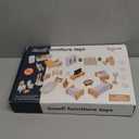 Toyssa Dollhouse Furniture Set, 36PCS Beech Wood and Plastic Miniature Doll House Accessories with Modern 5 Rooms & 4 Flexible Family Dolls, Pretend Play Toys Birthday Gift for Toddlers 3 4 5 6