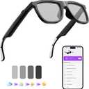 AI Smart Glasses with Color-Change Lens, UV Protection