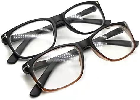 Bifocal Sunglasses Reading Glasses for Men Women Sunreader UV100 Block Tinted Slim Outdoor 2-Pack (Black)