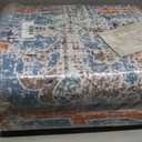 Washable Area Rugs 8x10 Teal Beige