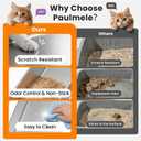 Stainless Steel Sifting Litter Box with Lid,Extra Large Metal Sifting Cat Litter Box for Pine Pellets,High Sides Sifter Litter Pan System for Kittens,Odor Control,Sifting Box Liners and Scoop