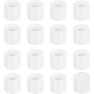 uxcell 56Pcs Chair Leg Caps, 14mm (5/9 Inch) Non-Marking PVC Chair Leg Tips Non-Slip Chair Leg Floor Protectors Round Table Covers End Caps for Furniture, White