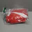 Women's Color Block Zip Up Jumpsuit Casual Short Sleeve Elastic Waist Wide Leg Pant One Piece Rompers Sportswear, Size S (Red)