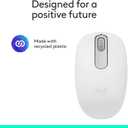 Logitech M196 Bluetooth Wireless Mouse, Compact and Portable Mouse for Laptops, Tablets and More, 12-Month Battery, Smooth Tracking, Compatible with PC and Mac, Windows and macOS - Off White