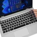 Keyboard Cover for HP Pavilion x360 14" /HP 14 Laptop 14-dq 14-fq 14-bf 14-cm/cf 14-df/dk/ds 14m-ba/cd 14m-dh 14-dq0040nr 14-dq0052dx/dq5009nr/dq0760dx/dq0762dx 14-fq1025nr/fq0033dx(Not Fit 14m-dw/dy) (Black)