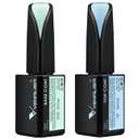 VENALISA 2 Pcs 15ml Gel Nail Polish Base and Top Coat Set, No Wipe High Gloss Long Lasting Tempered Top Coat Polish Soak Off LED Gel Kit