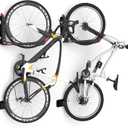 TORACK BIKEPAL Space Saving Wall Mounted Swivel Bike Racks, Vertical Bike Wall Hangers for Garage Storage Solution (2 Pack)