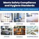 Hospeco Flushable Toilet Seat Covers - 1000 Pcs, 4 Packs of 250 - Disposable Paper Discreet Seats for Commercial Wall Dispenser, 16.75 x 14.25 Half-Fold, White