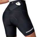 Heathyoga Womens 4D Padded Bike Shorts with Pockets Padding Cycling Shorts Women Bicycle Shorts Biker Biking Shorts (X-Large, Black)