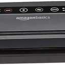 Amazon Basics Vacuum Sealer Machine for Food Preservation with Dry/Moist Mode, Built-in Cutter and Air Suction Hose, Black
