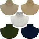 SATINIOR Fake Turtleneck Dickey Collars Women Half Top Mock Collar Neck Wear in Sweater Hoodie High Neck Mock Collar 5 Pcs
