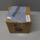 Natural Travertine Match Wooden Square Tissue Box Cover Decorative,Resin Heavy Sturdy Tissue Box Holder, Facial Paper Holder for Bathroom Vanity Countertop, Bedroom Night Stand,Office and End Table