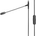 V-MODA BoomPro X Microphone | for Gaming & Communication | Wired - 3.5 mm Jack | Flexible Boom | Clip-on Controller with Mute Button & Volume Wheel | Black