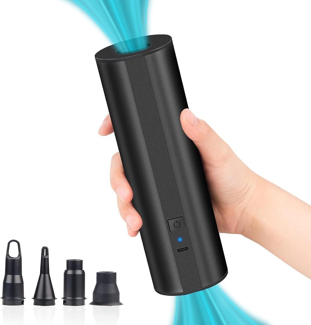 Electric Air Pump for Inflatables- 22000mAH Rechargeable Battery Powered Air Mattress Pump- Cordless Portable Air Pump, Quick-Fill Inflator Pump for Camping Air Mattress Bed, Pool Floats Toys, Boats