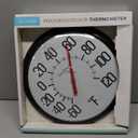 La Crosse 104-134 13.25 Round Indoor/Outdoor Analog Dial Thermometer