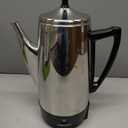 Presto 02811 Stainless Steel Electric Coffee Percolator - 12-Cups, Easy-Pour Spout, Stay-Cool Handle, Make 2-12 Cups